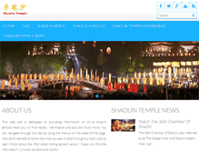 Tablet Screenshot of chinashaolintemple.com